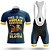 cheap Men&#039;s Clothing Sets-21Grams® Men&#039;s Short Sleeve Cycling Jersey with Bib Shorts Mountain Bike MTB Road Bike Cycling Blue Sloth Animal Bike Clothing Suit Spandex Polyester UV Resistant 3D Pad Breathable Quick Dry Back