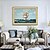 cheap Prints-Framed Art Print European Type Oil Painting Sitting Room Sofa Background Seascape Sailing Boat Plain Sailing Scenery Decorative Ready To Hang Painting