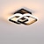 Недорогие Потолочные светильники-Потолочный светильник 24 см, светодиодные светильники для скрытого монтажа, металл, современный стиль, окрашенная отделка, 110–120 В, 220–240 В.