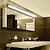 voordelige Visagieverlichting-Led vanity light spiegel front lamp rvs spiegel koplamp 28.3in 16 w led badkamer make-up lamp vochtwerende eenvoudige acryl