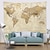 cheap Landscape Tapestry-Wall Tapestry Art Decor Blanket Curtain Picnic Tablecloth Hanging Home Bedroom Living Room Dorm Decoration World Map Topography Parchment Style