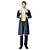 billige Film- og TV-kostymer-Prince Fairytale Prince Charming Coat Cosplay Costume Men&#039;s Women&#039;s Movie Cosplay Yellow+Blue Coat Blouse Pants Christmas Halloween Carnival / Waist Accessory / More Accessories