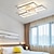 billige Dæmpbart loftlys-60 cm led loftslampe flush mount lys aluminium malet finish moderne 110-120v 220-240v / ce certificeret kun dæmpbar med fjernbetjening