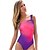 cheap Wetsuits &amp; Diving Suits-Women&#039;s One Shoulder One Piece Swimsuit Gradient Color Padded Swimwear Swimwear Purple Blue UV Sun Protection Breathable Quick Dry Sleeveless - Swimming Water Sports Summer / Nylon / Elastane
