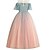 お買い得  ドレス-子供 女の子 ドレス カラーブロック ピンク