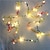 olcso LED szalagfények-2m Fényfüzérek 20 LED Meleg fehér Valentin nap Húsvét napján Parti Dekoratív Szabadság AA akkumulátorok tápláltak