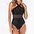 cheap One-piece swimsuits-Women&#039;s Swimwear One Piece Monokini Bathing Suits Swimsuit Tummy Control Slim Solid Color Black Bathing Suits New Sports