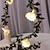 halpa LED-hehkulamput-6m keinotekoiset kasvit led-merkkivalo köynnös vihreä lehti muratti viiniköynnös Ystävänpäivä kotiin häät sisustus lamppu DIY roikkuu puutarhan piha valaistus powered by AA-paristokotelo 1set