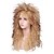 halpa Räätälöidyt peruukit-cosplay puku peruukki synteettinen peruukki kihara löysä kihara epäsymmetrinen peruukki pitkät vaaleat synteettiset hiukset 24 tuumaa naisten parasta laatu blondi