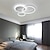 cheap Dimmable Ceiling Lights-3-Light 50 cm Ceiling Lights LED Cluster Design Circle Design Flush Mount Lights Metal Painted Finishes Modern Nordic Style Office Dining Room Lights 110-240V ONLY DIMMABLE WITH REMOTE CONTROL