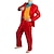 billige Film- og TV-kostymer-Burlesk / Klovn Joker Killer Clown Cosplay kostyme Drakter Herre Film-Cosplay Dresser Rød / Gul Halloween Maskerade Vest Trøye Topp