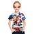preiswerte T-Shirts &amp; Blusen-Kinder Mädchen Kindertag T-Shirt Kurzarm Regenbogen Katze Katze Verziert 3D Tier Aktiv Punk &amp; Gothic nette Art