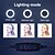 cheap Ring Light-26cm LED Selfie Ring Light 24W 5500K Studio Photography Photo Fill Ring Light with Tripod for iphone Smartphone Makeup