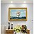 cheap Prints-Framed Art Print European Type Oil Painting Sitting Room Sofa Background Seascape Sailing Boat Plain Sailing Scenery Decorative Ready To Hang Painting