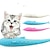 preiswerte Katzenspielzeug-Kau-Spielzeug Katzenminze Zahnhygienespielzeug Zahnbürsten Katzen 1pc Fische Kieselgel Geschenk Haustier Spielzeug Haustier spielen