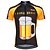 baratos Camisolas masculinas-21Grams Homens Camisa para Ciclismo Manga Curta Moto Blusas com 3 bolsos traseiros Ciclismo de Montanha Ciclismo de Estrada Resistente a UV Respirável Secagem Rápida Pavio Humido Preto Amarelo Verde