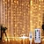 ราคาถูก แถบไฟ LED-ผ้าม่านหน้าต่าง 3x2 เมตรงานแต่งงานกลางแจ้งตกแต่งไฟหน้าต่าง 200 led 8 โหมดแสงสำหรับห้องนอนงานแต่งงานบ้านในร่มกลางแจ้งกันน้ำ
