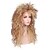abordables Pelucas para disfraz-peluca de cosplay peluca sintética rizado rizado suelto peluca asimétrica pelo largo rubio sintético 24 pulgadas mujer rubia de mejor calidad