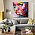 cheap Abstract Paintings-Oil Painting 100% Handmade Hand Painted Wall Art On Canvas Beauty Women Face Colorful Portrait Abstract Modern Home Decoration Decor Rolled Canvas No Frame Unstretched