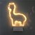 cheap Decorative Lights-1X 3D Alpaca Modeling Night Lamp Warm White Home Table Decor Lamp Staycation AAA Battery Power For Kids Sleeping Lights Gift Led Lighting (come without battery)