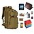 olcso Sport táskák-30 l túra hátizsák hátizsák ingázó hátizsák porálló multifunkcionális tartós kopásálló kültéri kemping / túrázás hegymászás utazó vászon levél cp színes dzsungel