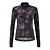 cheap Women&#039;s Cycling Clothing-21Grams® Women&#039;s Long Sleeve Cycling Jersey Summer Spandex Polyester Dark Grey Floral Botanical Bike Jersey Top Mountain Bike MTB Road Bike Cycling UV Resistant Breathable Quick Dry Sports Clothing