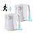 cheap Indoor Night Lights-Square Toilet Light LED Night Light LED Smart Light Waterproof Color-Changing Easy Carrying Body Sensor AA Batteries Powered 2pcs 1pc