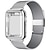 ieftine Curele Apple Watch-Bandă de ceas inteligent pentru Apple iWatch Series 8/7/6/5/4/3/2/1 / SE 45/44/42/41/40/38mm Oțel inoxidabil Ceas inteligent Curea Ajustabil Curea Milaneza Înlocuire Brăţară