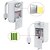 cheap Indoor Night Lights-Square Toilet Light LED Night Light LED Smart Light Waterproof Color-Changing Easy Carrying Body Sensor AA Batteries Powered 2pcs 1pc