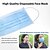 cheap Disposable Supplies-50 pcs Face Mask Waterproof Breathable Disposable Protection 3 Layers Nonwoven Fabric Melt Blown Fabric Filter Blue