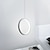 ieftine Lumini insulare-2buc. 20cm led pandantiv lumina cerc design noptiera finisaje vopsite aluminiu cadru alb negru pentru intrare dormitor sufragerie modern 110-120v 220-240v 10w