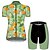 cheap Men&#039;s Clothing Sets-21Grams® Women&#039;s Short Sleeve Cycling Jersey with Shorts Summer Spandex Polyester Black / Green Leaf Floral Botanical Funny Bike Clothing Suit 3D Pad Breathable Ultraviolet Resistant Quick Dry Back
