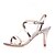 cheap Wedding Shoes-Women&#039;s Wedding Shoes Valentines Gifts Party Party &amp; Evening Wedding Sandals Bridal Shoes Bridesmaid Shoes Stiletto Open Toe Minimalism Patent Leather Ankle Strap Silver Blue Gold