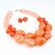 cheap Jewelry Sets-Women&#039;s Bridal Jewelry Sets Geometrical Double Layered Flower Stylish fancy Big Resin Earrings Jewelry Lilac / Orange For Party Holiday Birthday Party Festival 1 set