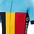 cheap Women&#039;s Cycling Clothing-21Grams® Men&#039;s Short Sleeve Cycling Jersey Summer Spandex Polyester Blue+Yellow Belgium National Flag Bike Jersey Top Mountain Bike MTB Road Bike Cycling UV Resistant Breathable Quick Dry Sports