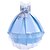 cheap Movie &amp; TV Theme Costumes-Princess Dress Flower Girl Dress Girls&#039; Movie Cosplay A-Line Slip Cosplay Vacation Dress Pink Beige Light Blue Dress Halloween Carnival Masquerade Tulle Polyester