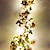 cheap LED String Lights-1pc Fairy Flower Leaf Garland String Lights Copper Wire 2m 20 Led AA Battery Powered Holiday Wedding Xmas Forest Party Decor Lamp