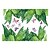 Недорогие Декоративные наклейки на стену-Зеленые листья водонепроницаемый diy съемный арт виниловые наклейки на стену декор гостиная спальня росписи этикета домашнего декора