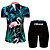 cheap Men&#039;s Clothing Sets-21Grams Women&#039;s Cycling Jersey with Shorts Short Sleeve Mountain Bike MTB Road Bike Cycling Pink Green Flamingo Leaf Floral Botanical Bike Clothing Suit Spandex Polyester 3D Pad Breathable / Animal