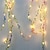 cheap LED String Lights-5M 50Leds Tiny Colorful Leaves Fairy Garland Light Led Copper Wire Flexible String Lights For Wedding Forest Table Christmas Home Party Decoration Warm White Lighting AA Battery Power