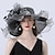 cheap Party Hats-Hats Headwear Tulle Organza Bucket Hat Straw Hat Sun Hat Wedding Outdoor Horse Race Ladies Day Melbourne Cup Fashion Vintage Style With Bowknot Flower Headpiece Headwear