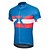 cheap Men&#039;s Clothing Sets-21Grams® Men&#039;s Short Sleeve Cycling Jersey with Bib Shorts Summer Spandex Polyester Blue+White Solid Color Austria National Flag Bike Clothing Suit UV Resistant 3D Pad Breathable Quick Dry Back Pocket