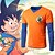 abordables Déguisements de manga au quotidien-Inspiré par Dragon Ball Son Goku Cosplay Manga Costumes de Cosplay Japonais T-shirt de cosplay Haut Pour Homme Femme