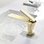 cheap Classical-Bathroom Sink Faucet - Widespread Electroplated Centerset Single Handle One HoleBath Taps