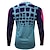 cheap Women&#039;s Cycling Clothing-CAWANFLY Men&#039;s Long Sleeve Cycling Jersey Downhill Jersey Dirt Bike Jersey Winter Summer Polyester Black Polka Dot Patchwork Solid Color Bike Jersey Top Mountain Bike MTB Breathable Quick Dry Sweat