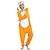 abordables Pyjamas Kigurumi-Adulte Pyjama Kigurumi Renard Bloc de couleur Combinaison de Pyjamas Déguisement drôle Flanelle Cosplay Pour Homme et Femme Halloween Pyjamas Animale Dessin animé