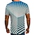 voordelige Geometrisch-Voor heren Overhemd T-shirt T-shirts Grafisch Geometrisch 3D Ronde hals Lichtgroen Blozend Roze Marine Blauw Paars Goud Grote maten Feestdagen Uitgaan Korte mouw Afdrukken Kleding Streetwear