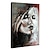 billiga Människomålningar-Hang målad oljemålning HANDMÅLAD Vertikal Människor Abstrakta porträtt Modern Utan innerram (utan ram)