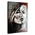 cheap People Paintings-Oil Painting Hand Painted Vertical People Abstract Portrait Modern Rolled Canvas (No Frame)