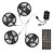halpa רצועות נורות LED-4x5M Light Sets 600 LEDs 5050 SMD 10mm 1x 1 To 4 Cable Connector 1Set Mounting Bracket 1 DC Cables 1 set RGB Multi Color Waterproof APP Control Party 12 V